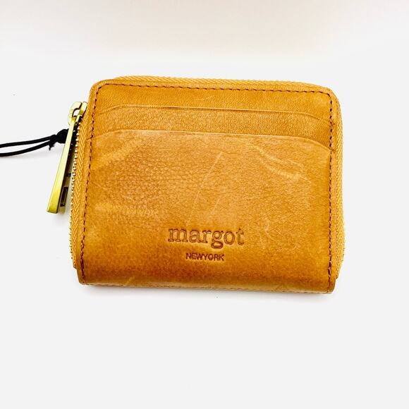 Margot Genuine Leather Tan Wallet coin purse - Picture 1 of 8